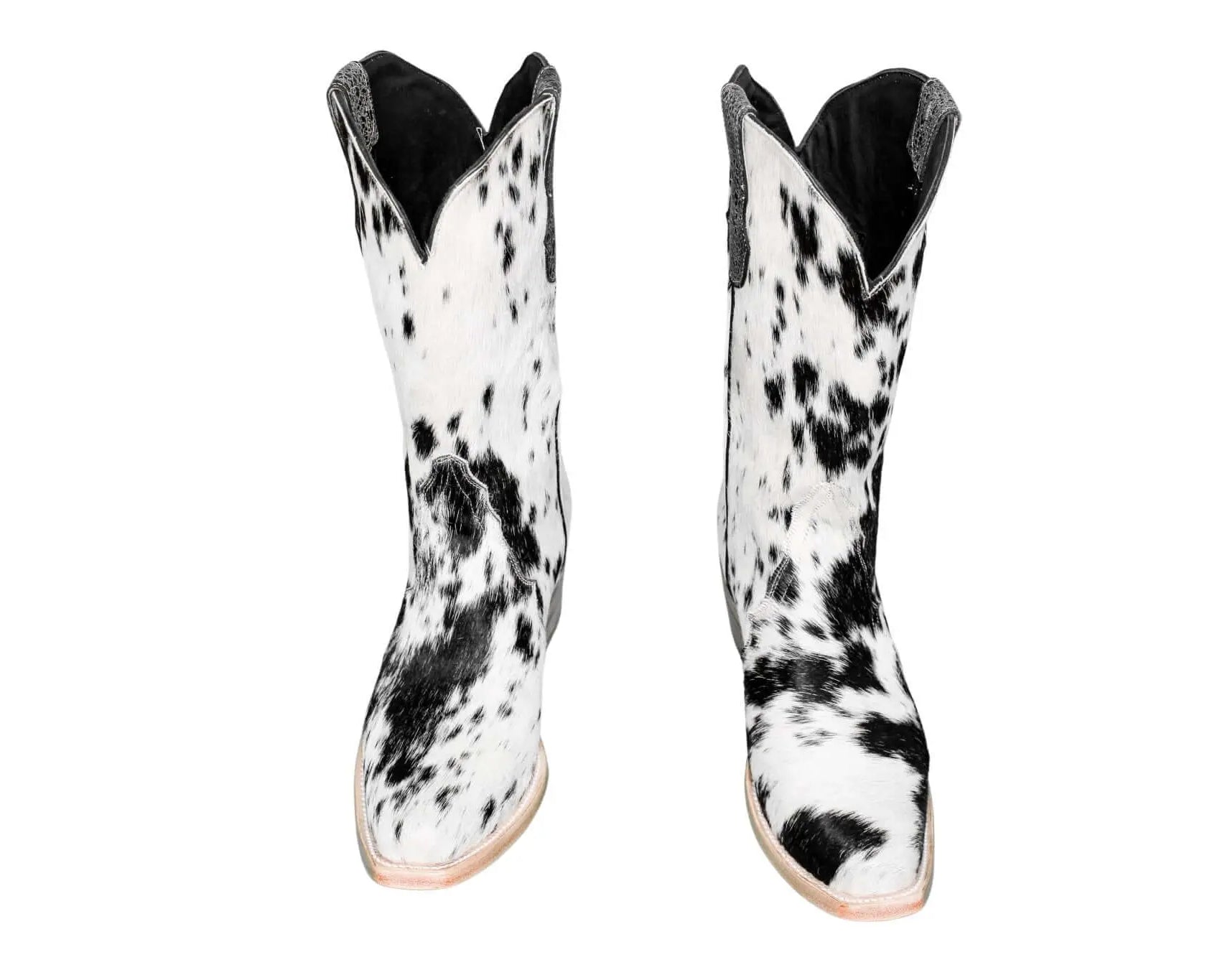 Carmen Tall Cowhide Boots – Hair-on Hide – Size 9.5 – Handmade Western Boots for Women