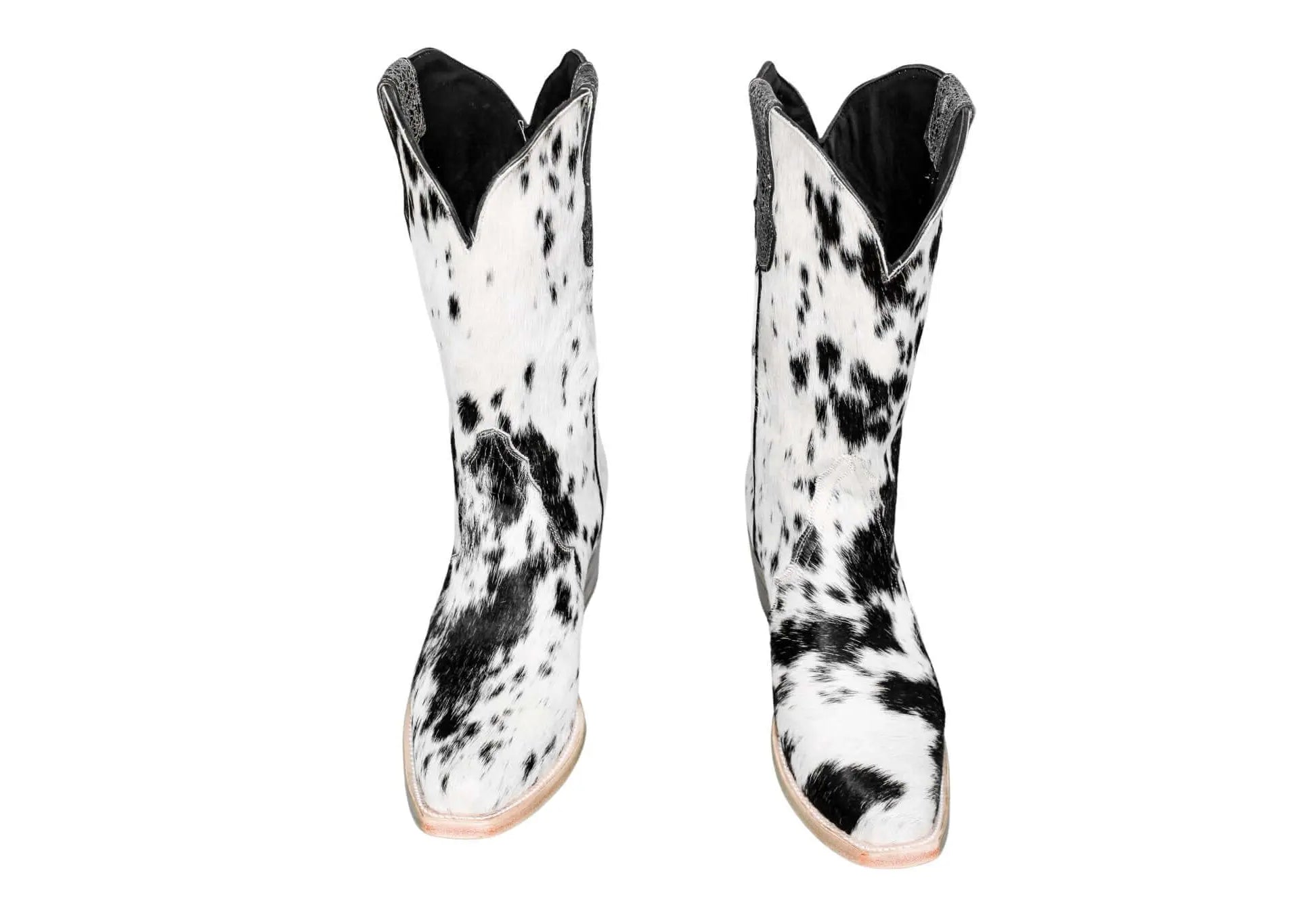 Carmen Tall Cowhide Boots – Hair-on Hide – Size 9.5 – Handmade Western Boots for Women