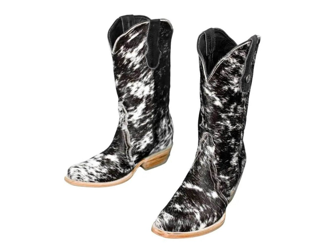The Carmen Cowhide Boots – Size 6 - Stiefeld Boots