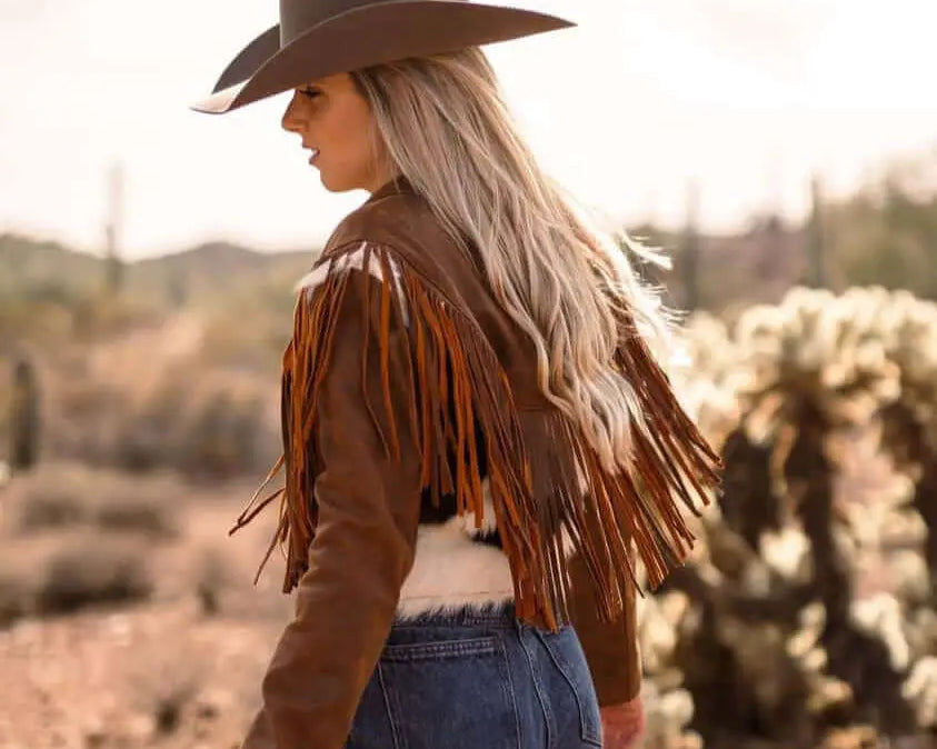 The Charlotte Cowhide Fringe Jacket - Stiefeld Boots