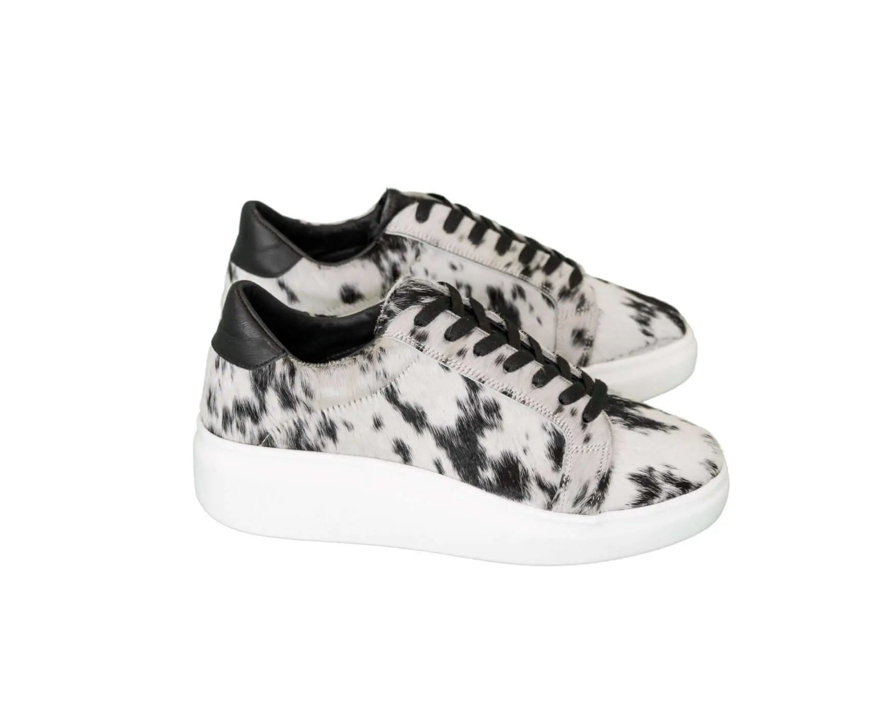 unique cowhide pattern sneakers western fashion