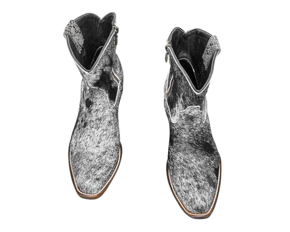 Loretta Cowhide Boots – Size 7.5 – Western Boots for Women