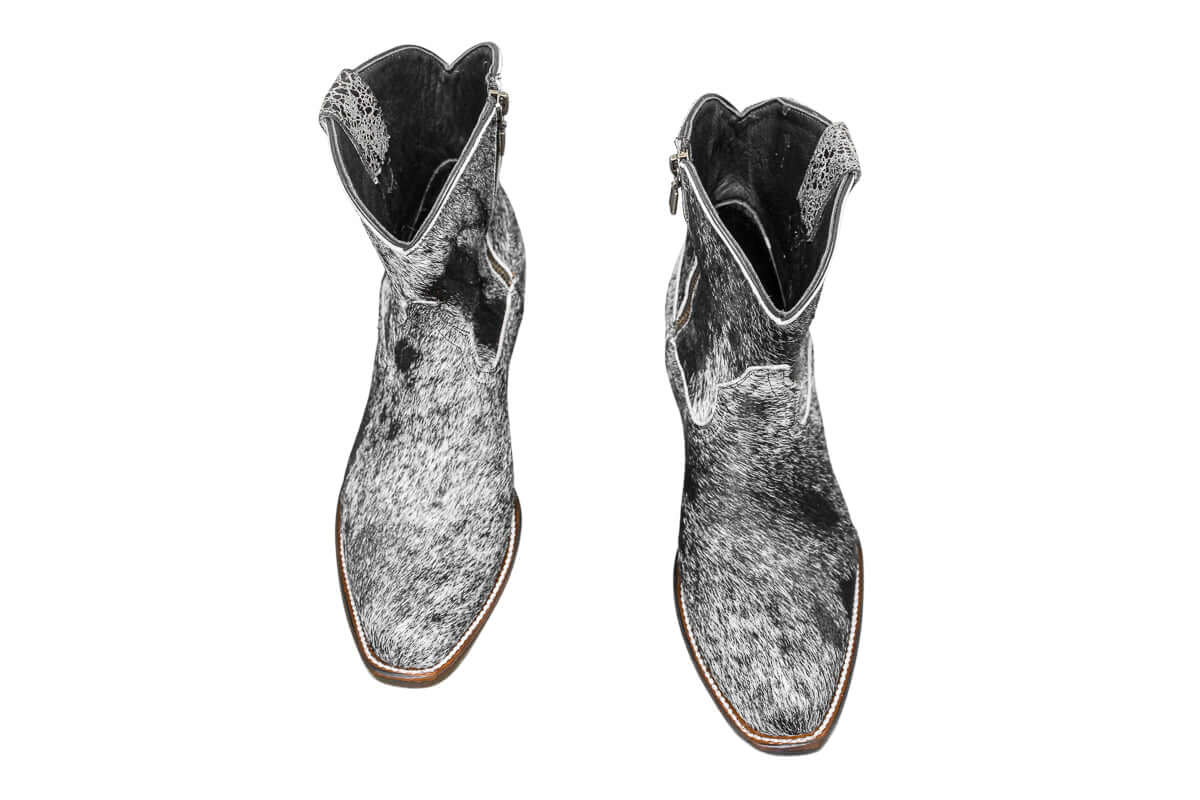 Loretta Cowhide Boots – Size 7.5 – Western Boots for Women