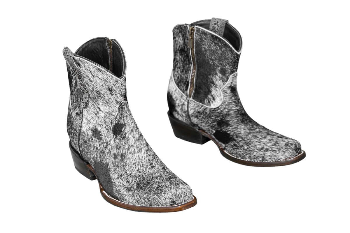 Loretta Cowhide Boots – Size 7.5 – Western Boots for Women