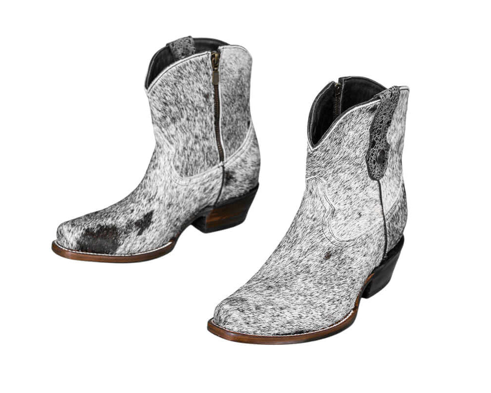 Loretta Cowhide Boots – Size 8 – Western Boots for Women
