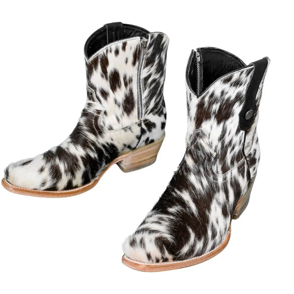 Loretta Cowhide Boots – Size 8.5 – Western Boots for Women