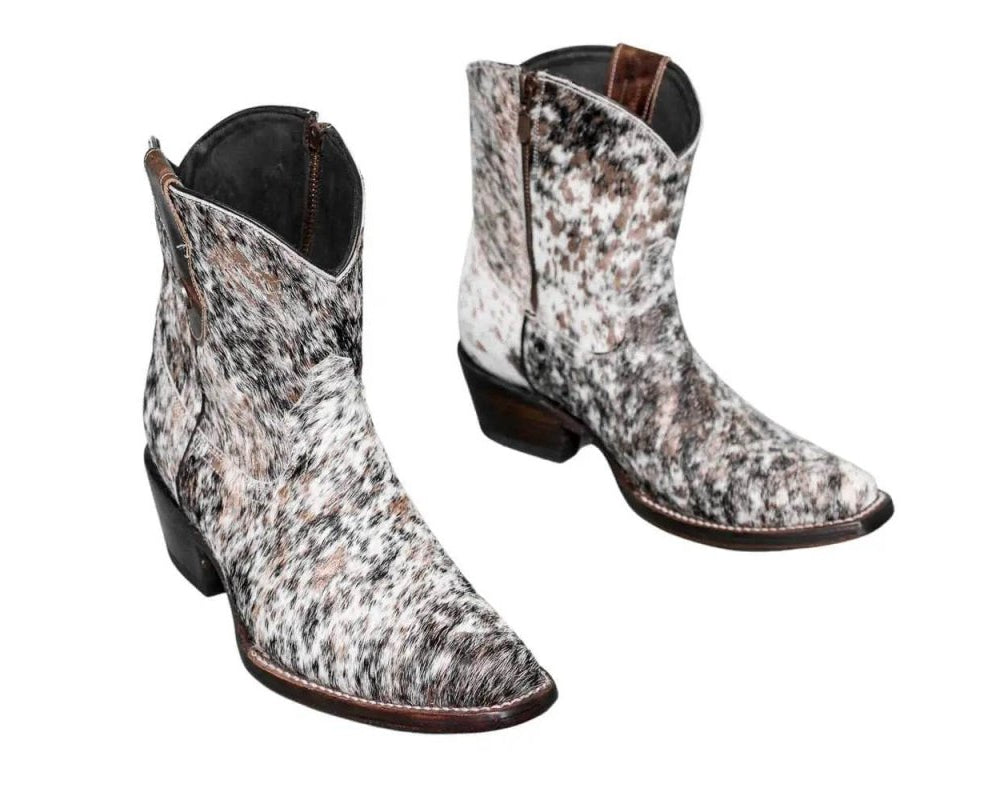 Loretta Cowhide Boots – Rose Gold Collection – Western Boots for Women
