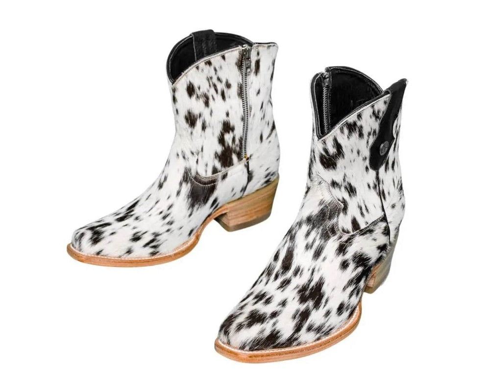 Loretta Cowhide Boots – Size 7.5 – Western Boots for Women