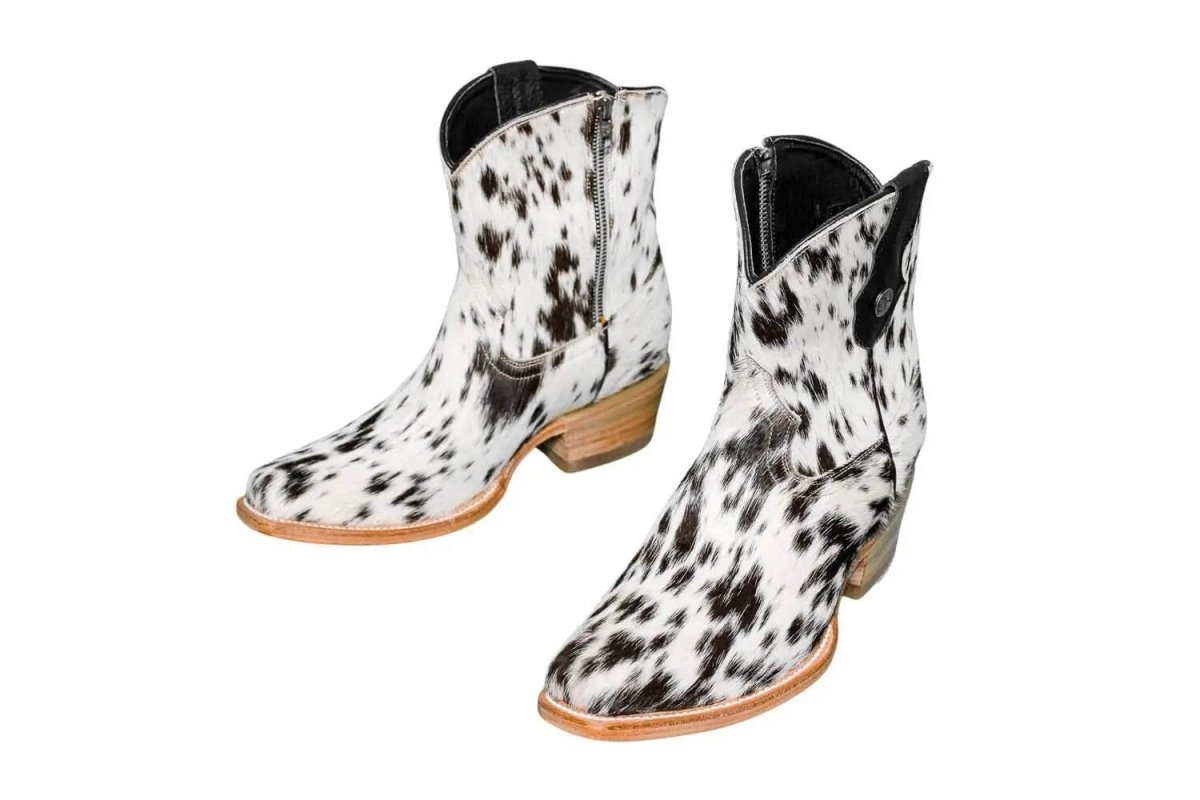 Loretta Cowhide Boots – Size 7.5 – Western Boots for Women