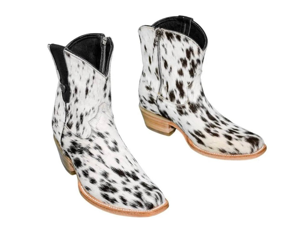 Loretta Cowhide Boots – Size 7.5 – Western Boots for Women