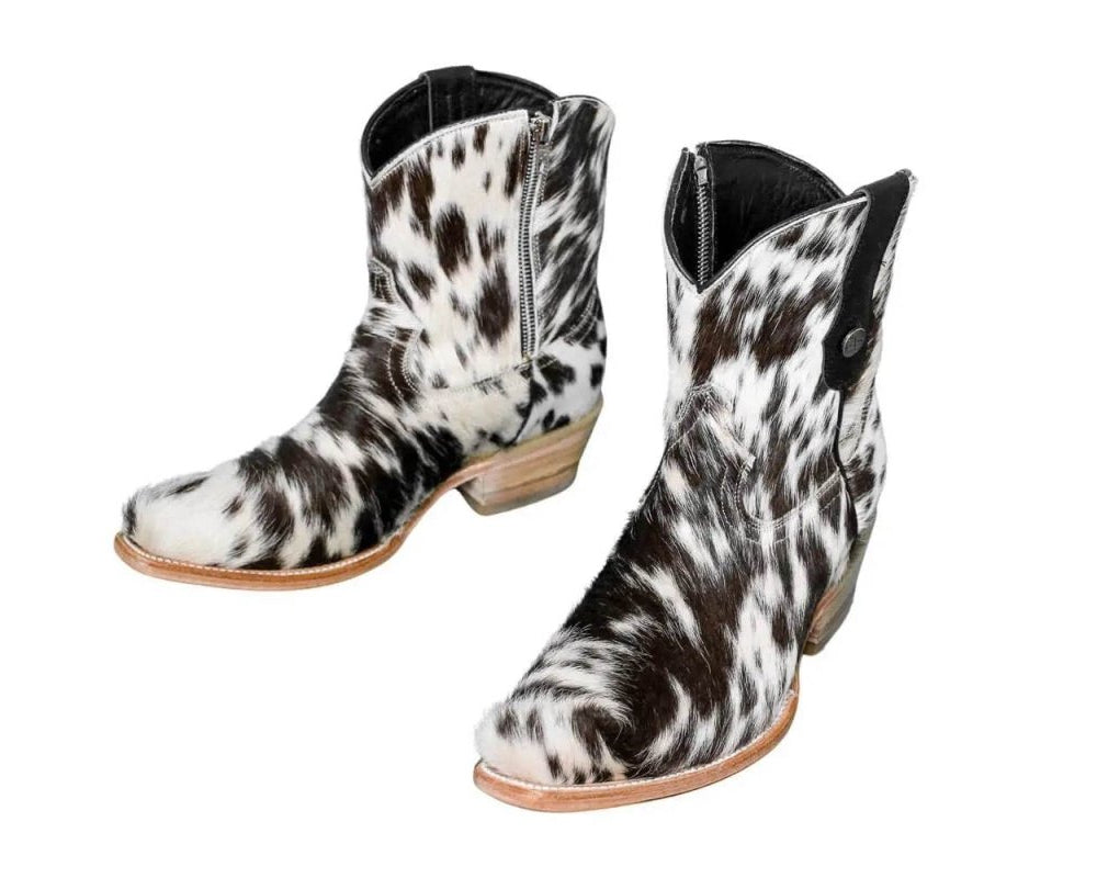 Loretta Cowhide Boots – Size 8.5 – Western Boots for Women