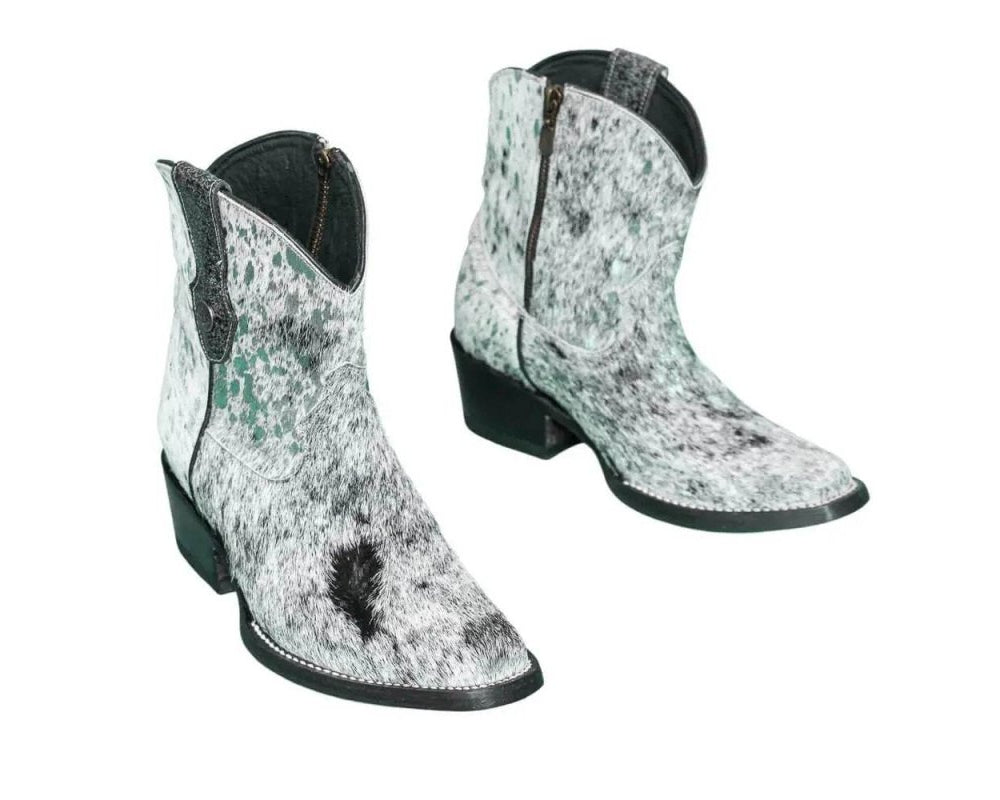 Loretta Cowhide Boots – Turquoise Collection – Western Boots for Women