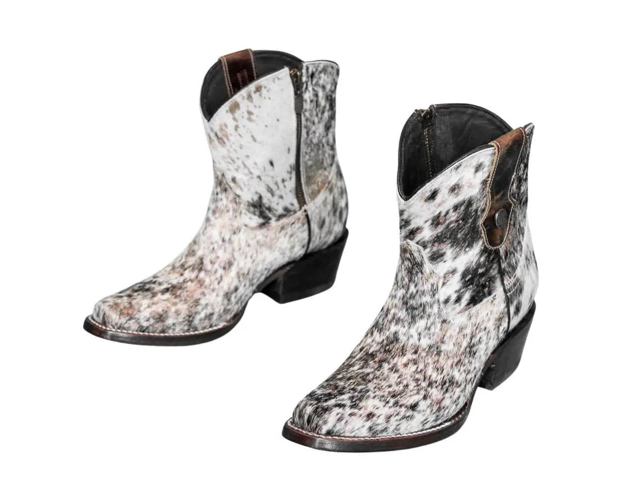 Loretta Cowhide Boots – Rose Gold Collection – Western Boots for Women