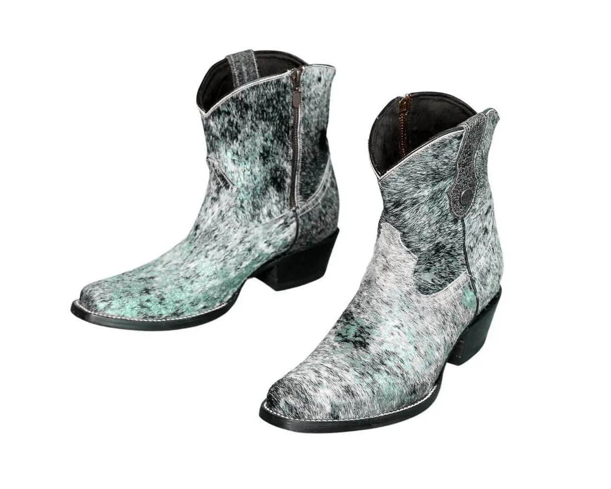 Loretta Cowhide Boots – Turquoise Collection – Western Boots for Women