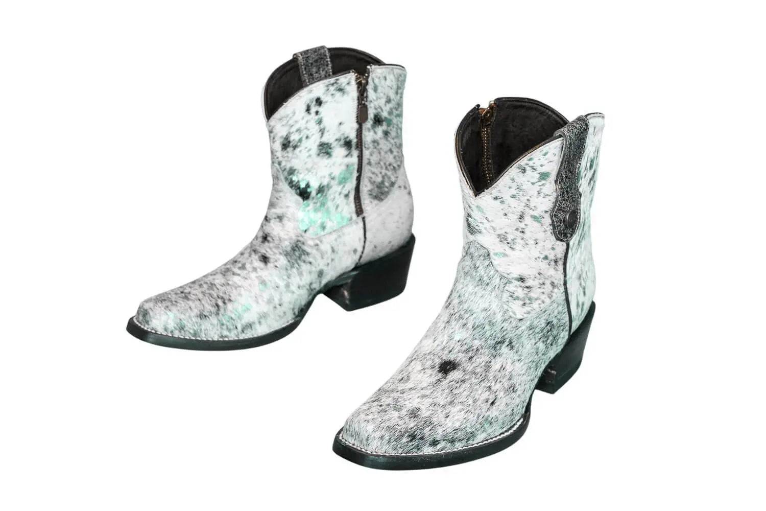 Loretta Cowhide Boots – Turquoise Collection – Western Boots for Women