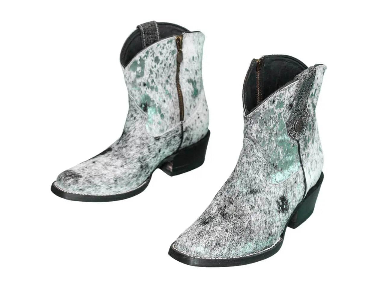 Loretta Cowhide Boots – Turquoise Collection – Western Boots for Women