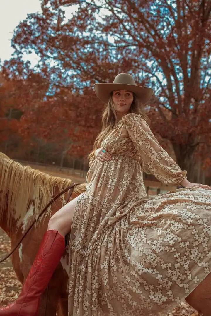 Lorraine Tall Leather Boots – Red Full Grain – Western Handmade Boot