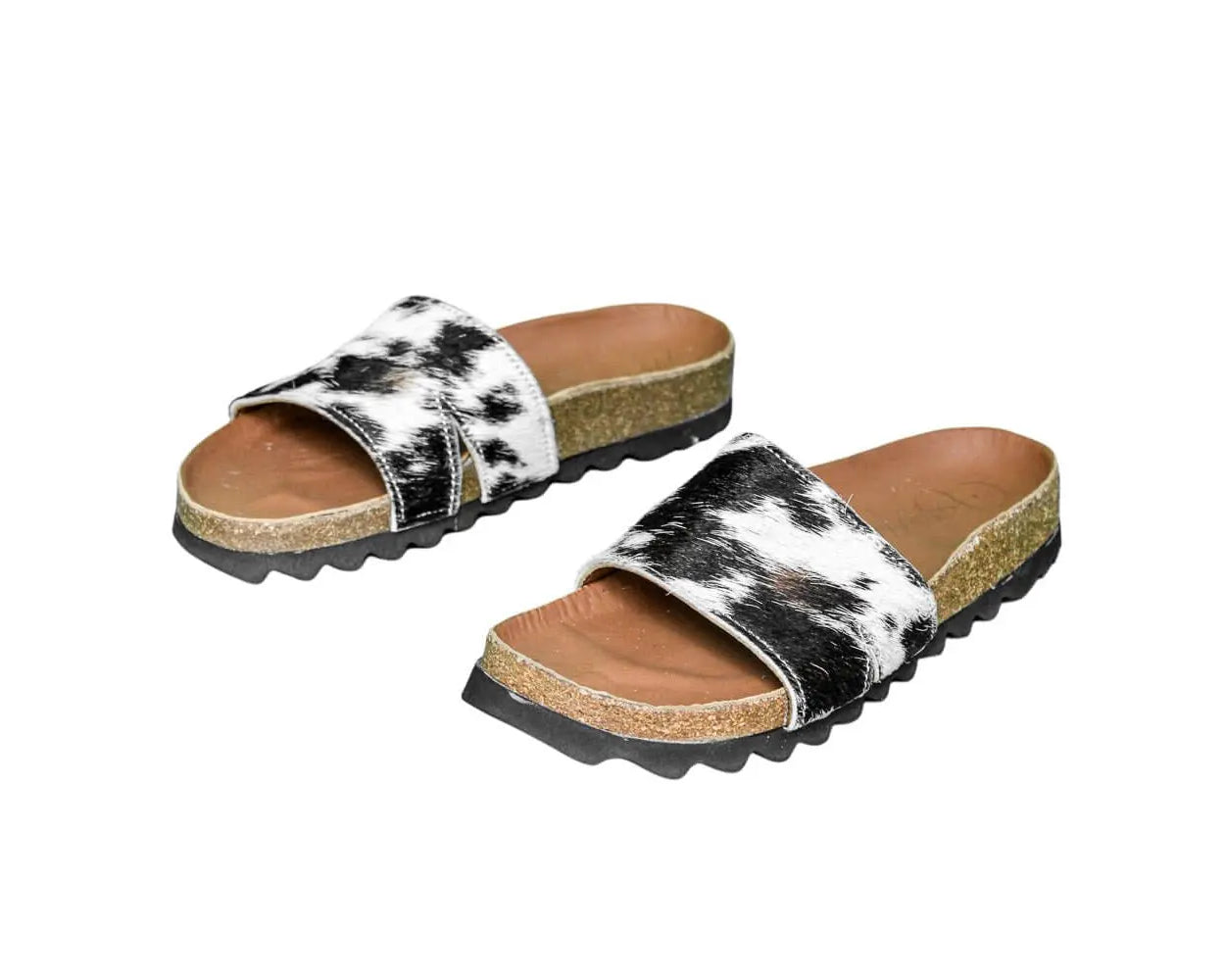 Tara Cowhide Slides Sandals  - Women's Western Wear