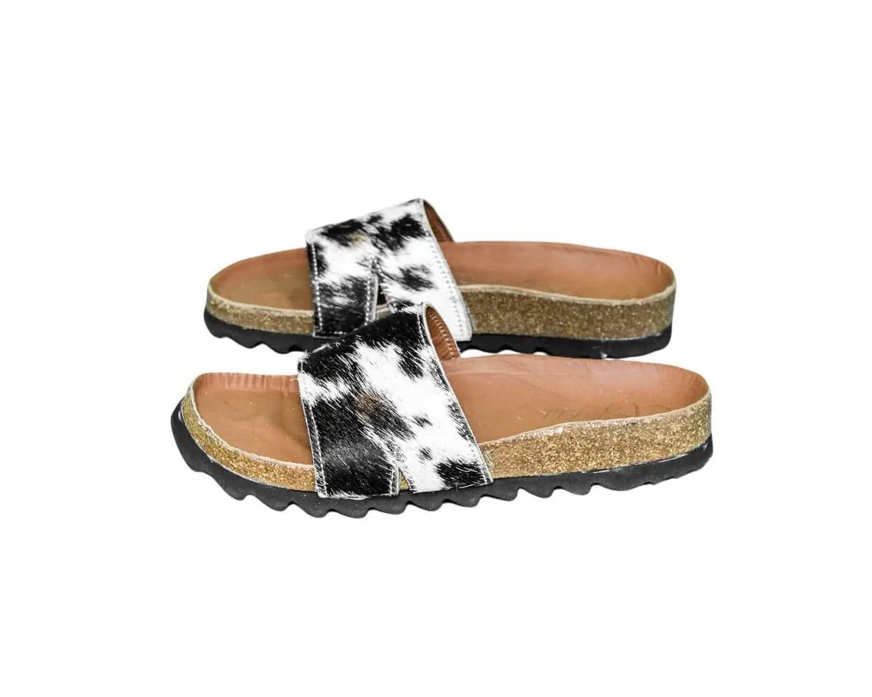 Tara Cowhide Slides Sandals - Women's Western Wear