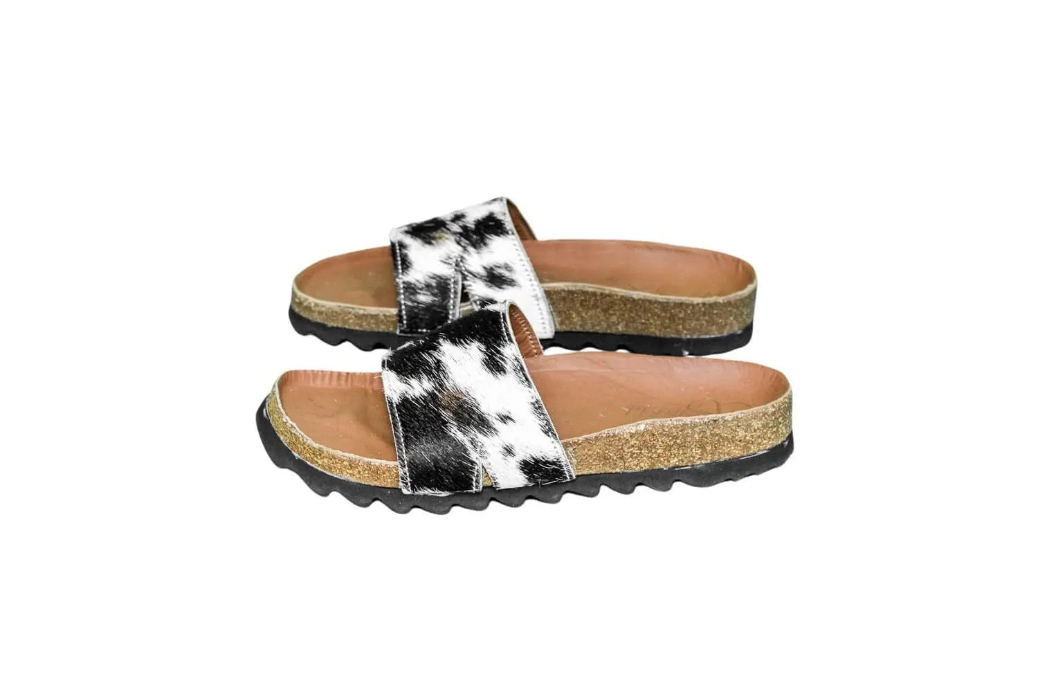 Tara Cowhide Slides Sandals - Women's Western Wear