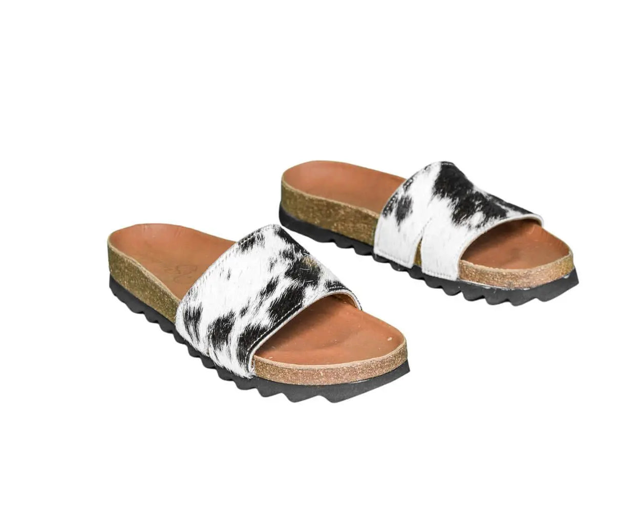 Tara Cowhide Slides Sandals - Women's Western Wear
