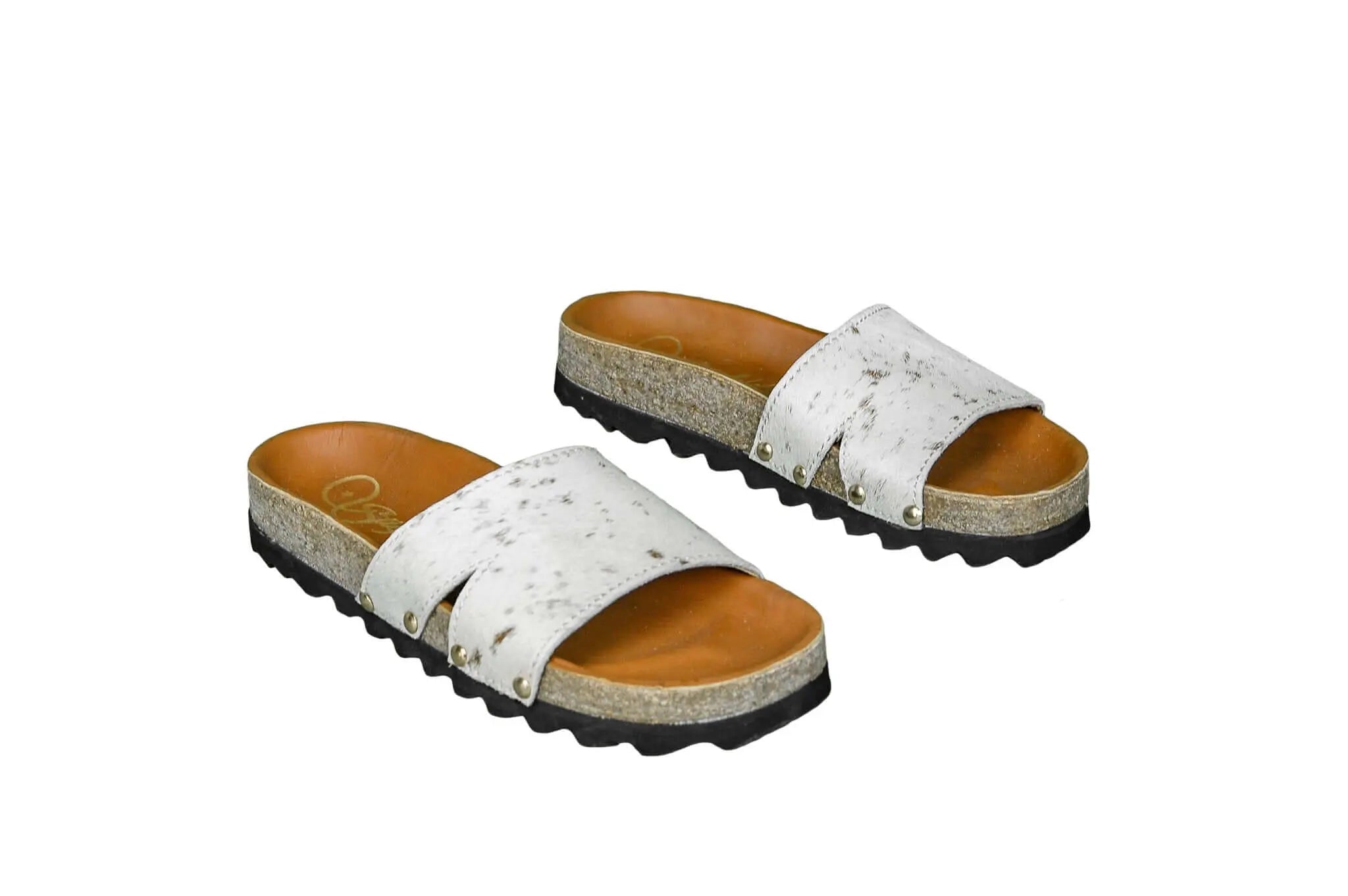 Tara Cowhide Slides Sandals - Size 6 - Women's Western Wear