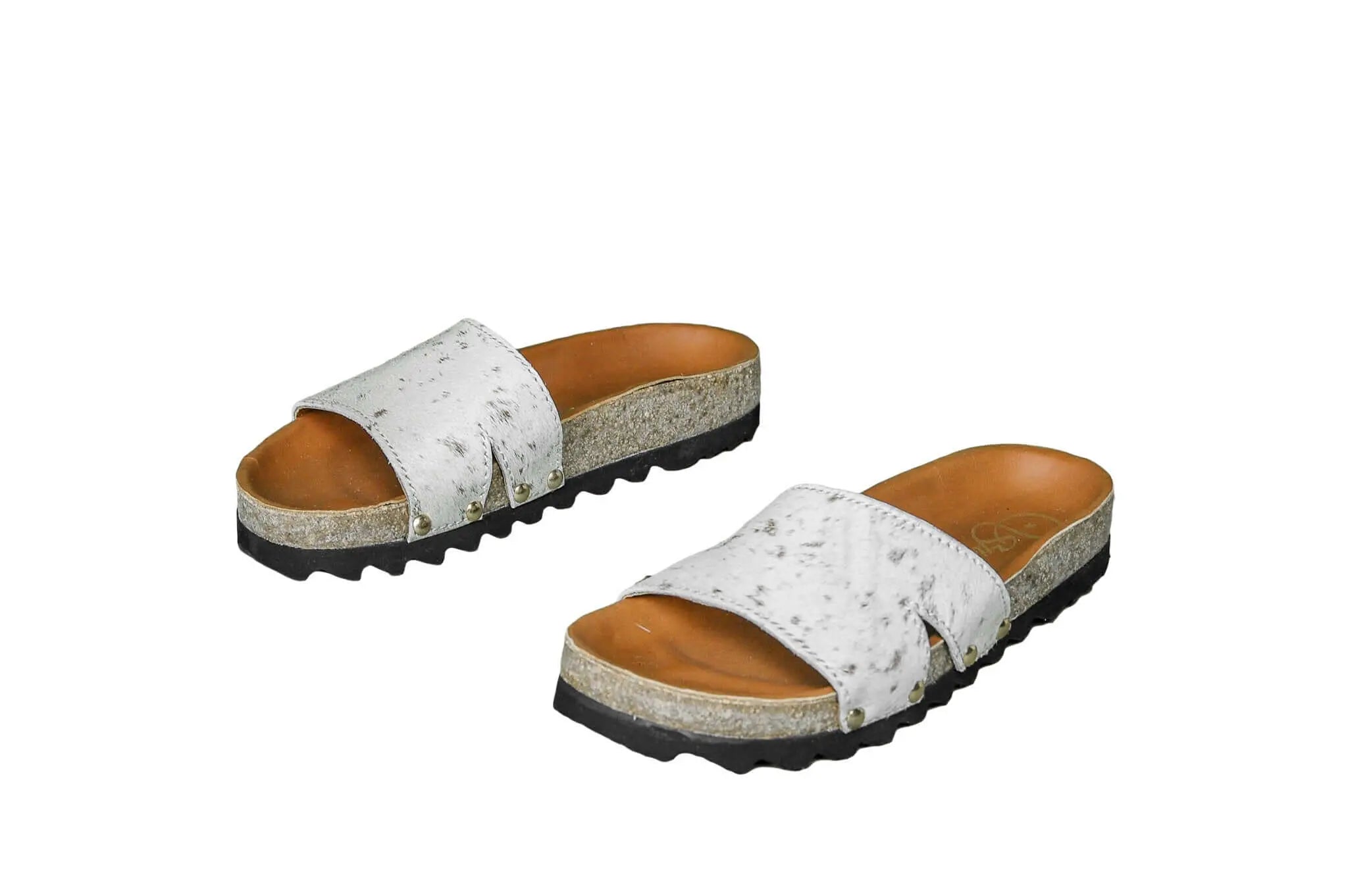 Tara Cowhide Slides Sandals - Size 6 - Women's Western Wear