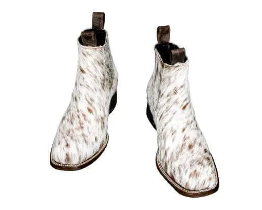 Aurora Cowhide Boots – Size 10.5 – Handmade Western Boots for Women
