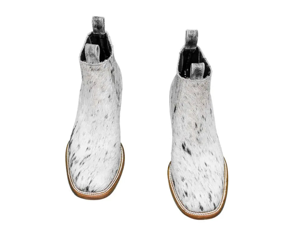 Aurora Cowhide Boots – Size 10.5 – Handmade Western Boots for Women