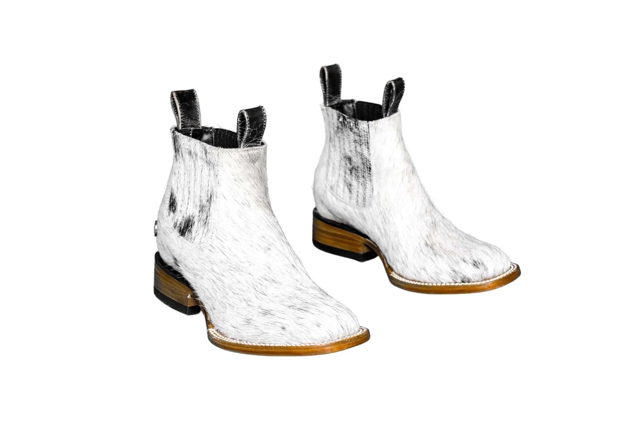Aurora Cowhide Boots – Size 5 – Handmade Western Boots for Women