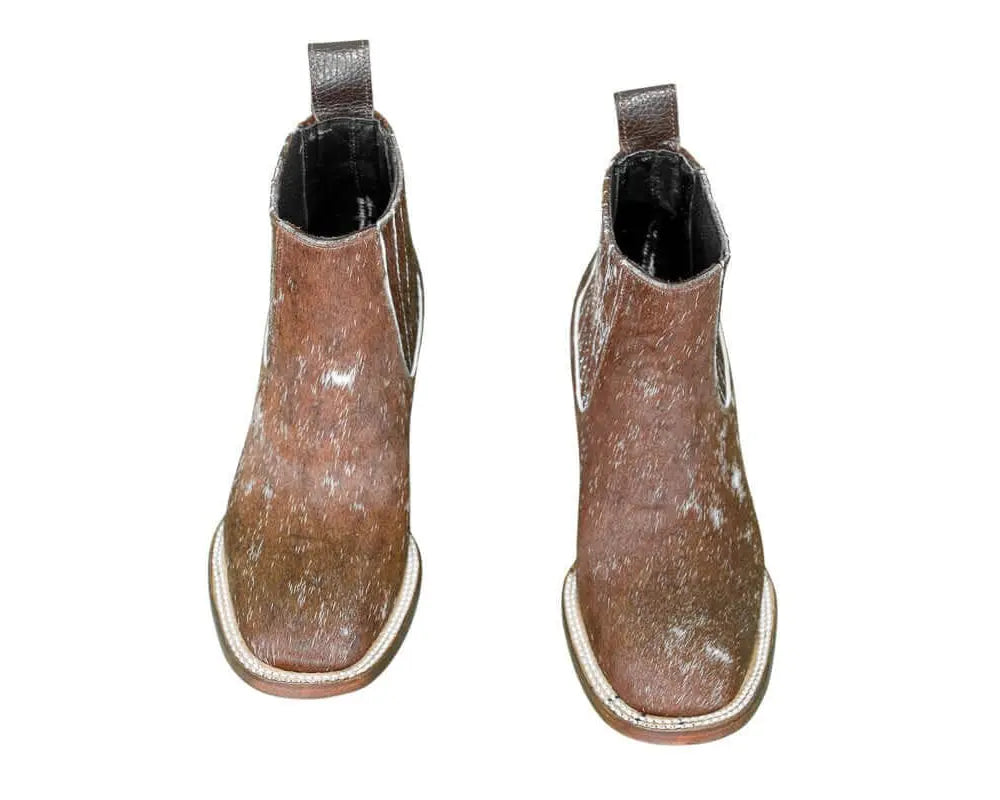 Aurora Cowhide Boots – Size 6.5 – Handmade Western Boots for Women