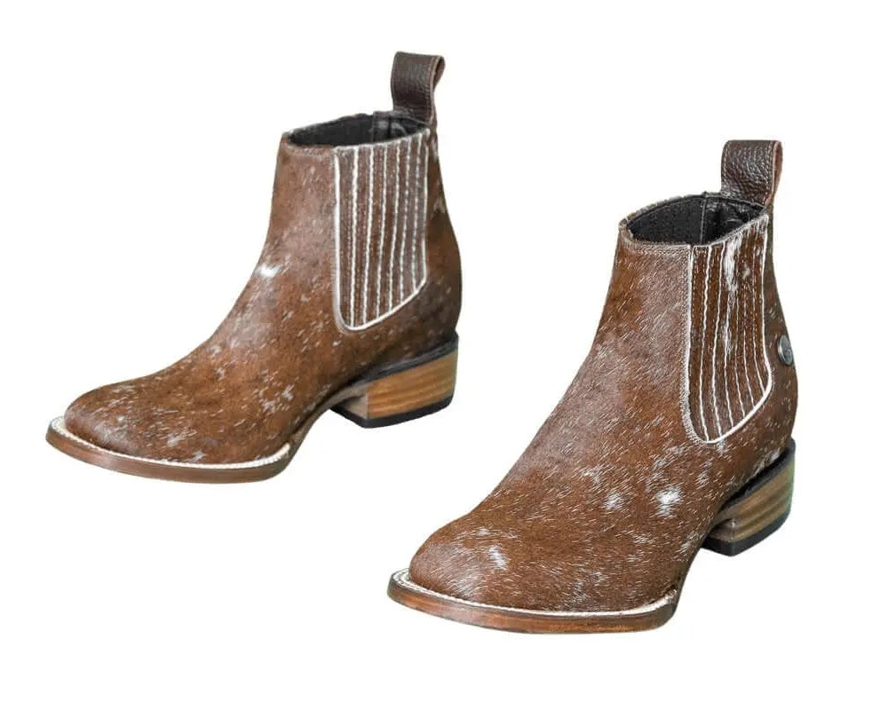 Aurora Cowhide Boots – Size 6.5 – Handmade Western Boots for Women