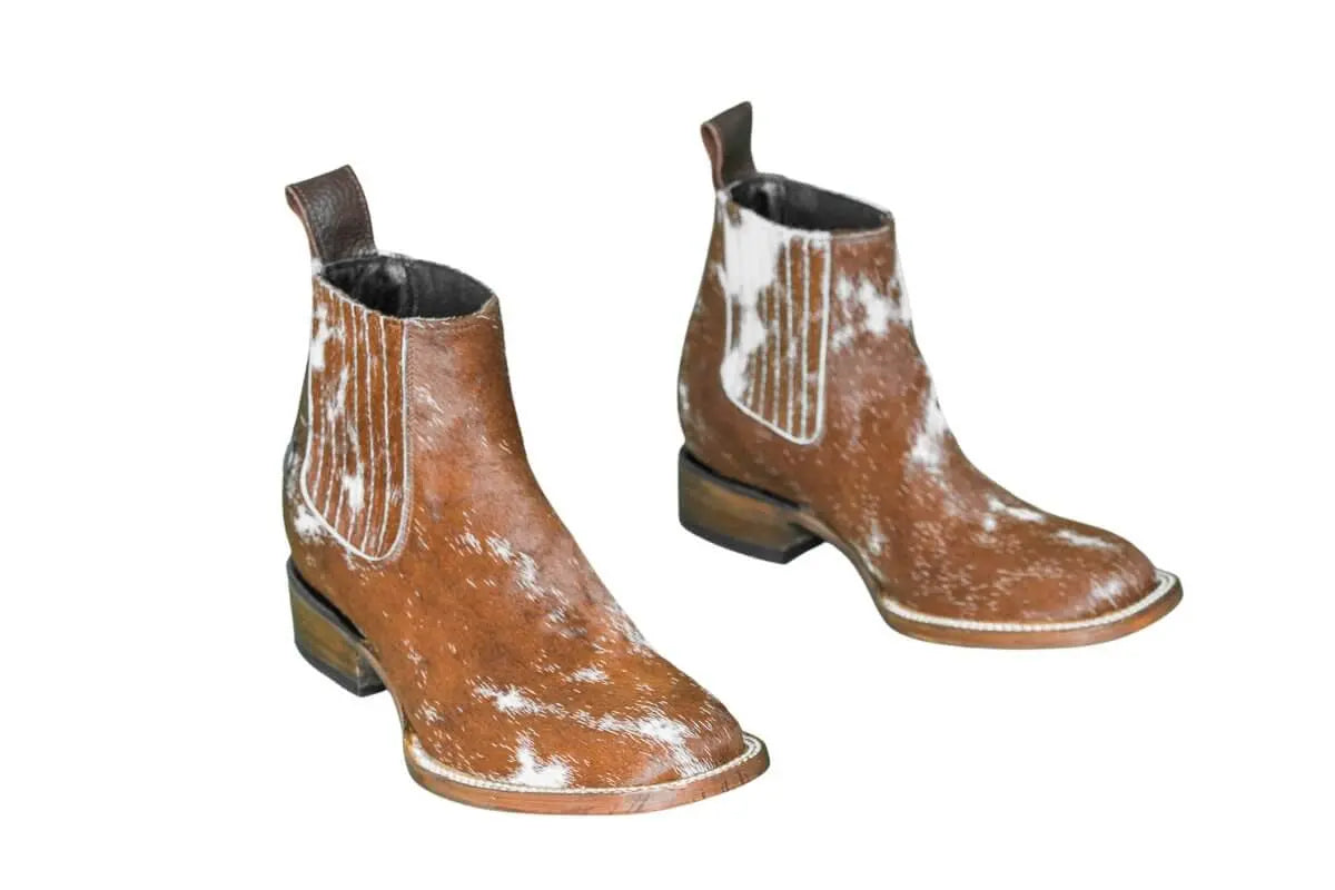 Aurora Cowhide Boots – Size 7 – Handmade Western Boots for Women