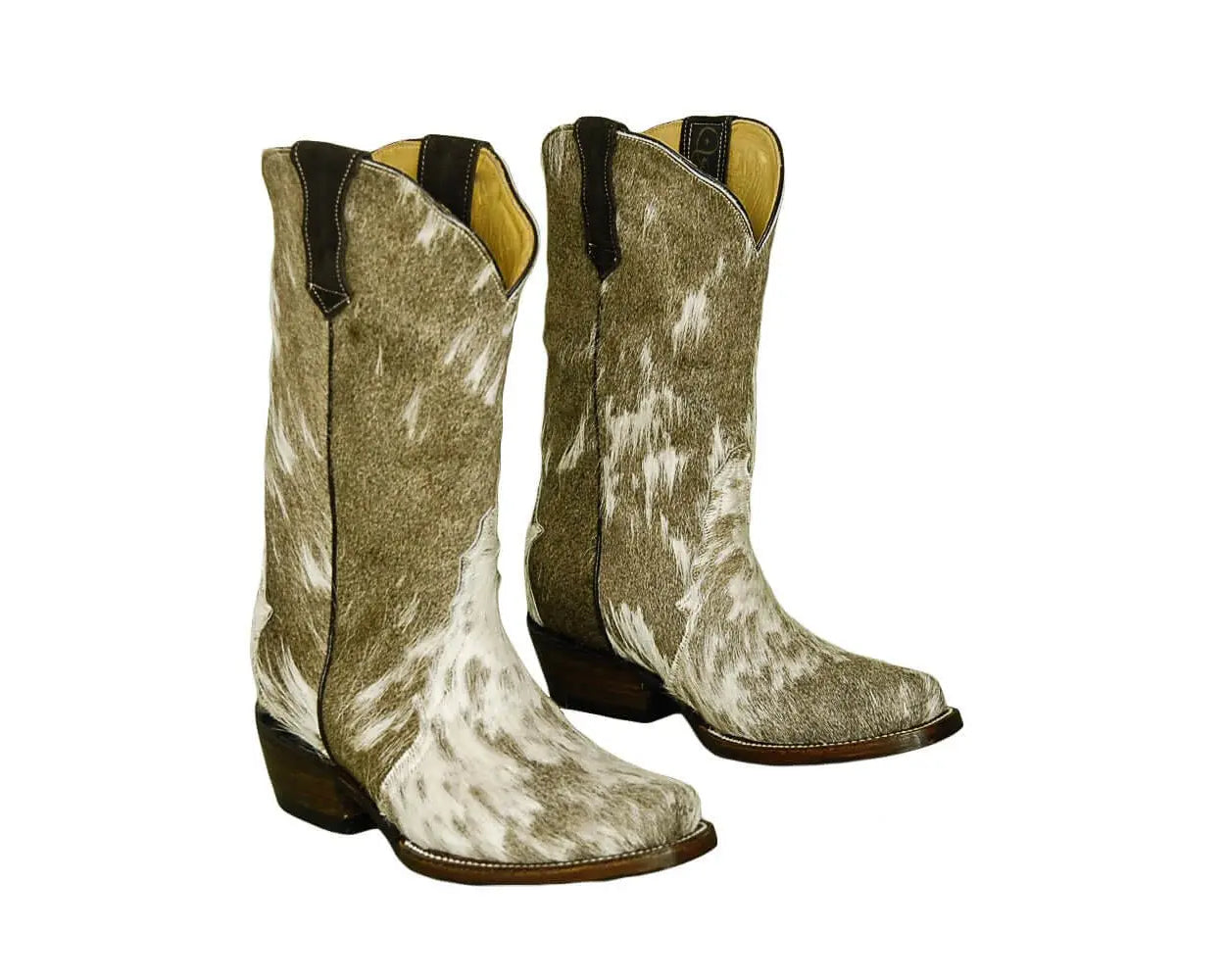 Carmen Tall Cowhide Boots – Hair-on Hide – Size 6.5 – Handmade Western Boots for Women