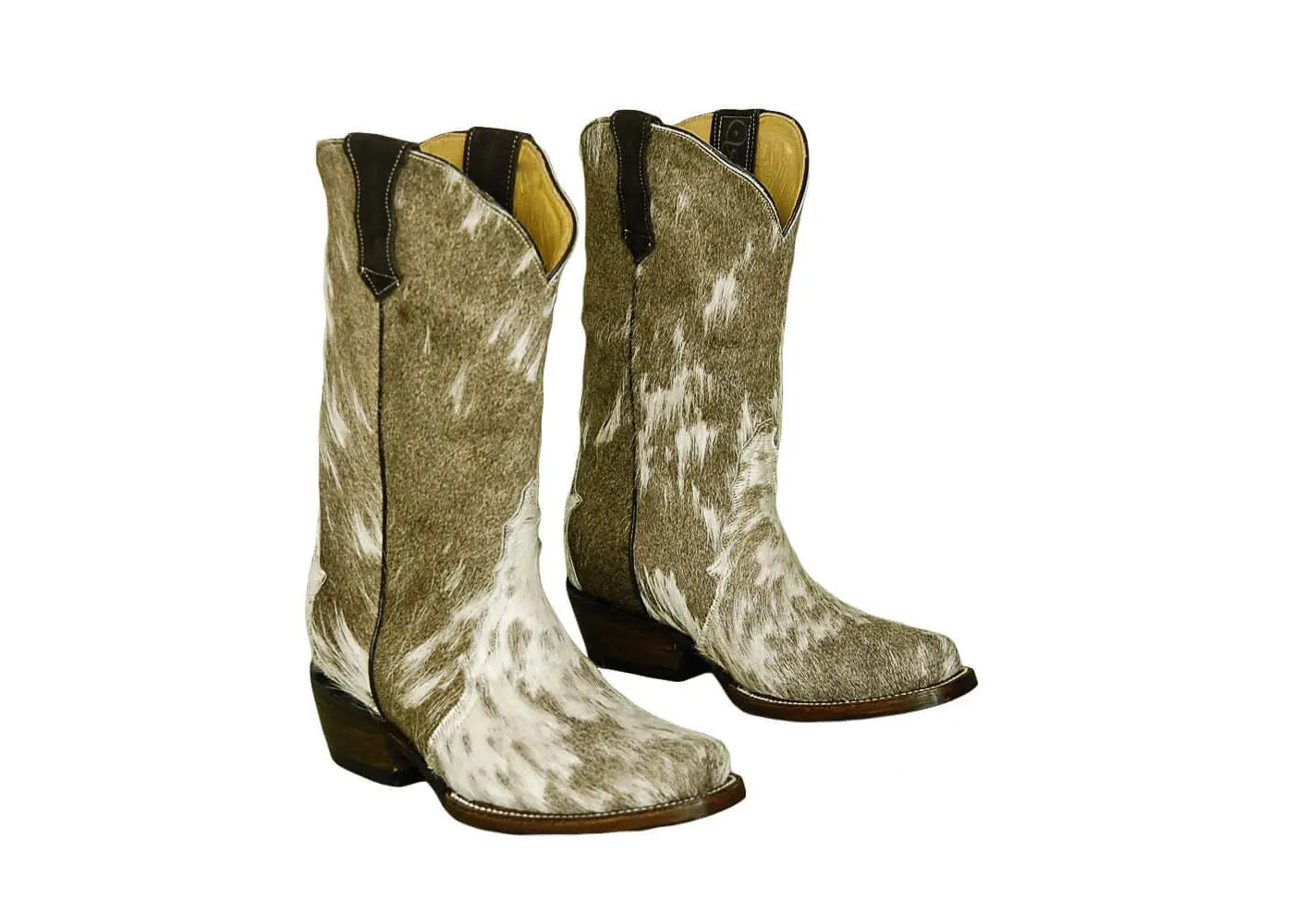 Carmen Tall Cowhide Boots – Hair-on Hide – Size 6.5 – Handmade Western Boots for Women