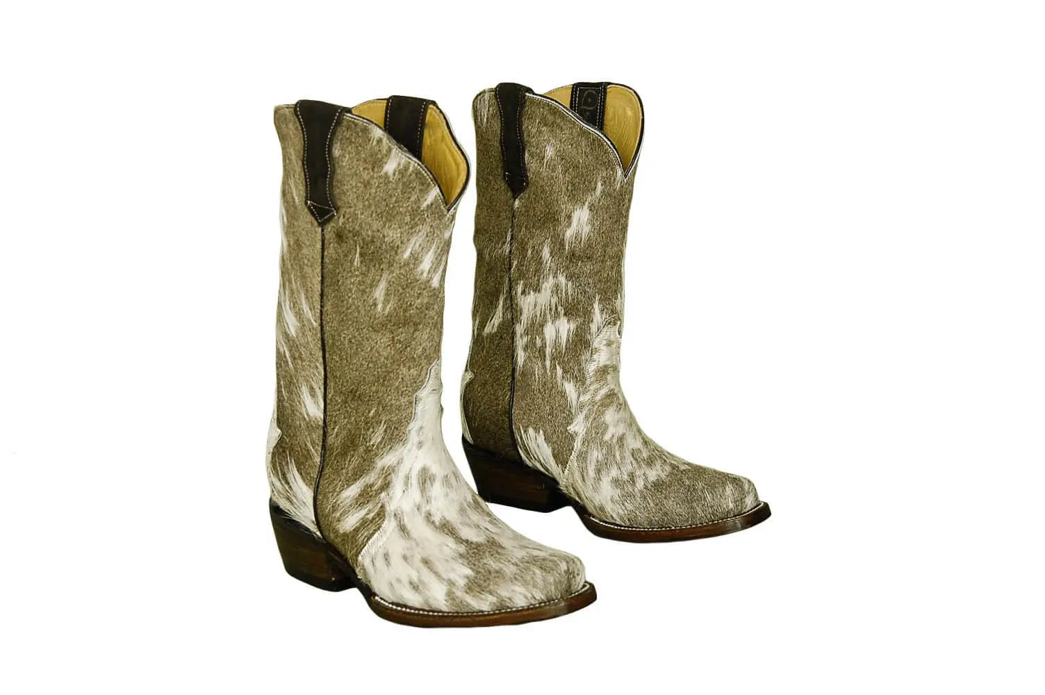 Carmen Tall Cowhide Boots – Hair-on Hide – Size 6.5 – Handmade Western Boots for Women