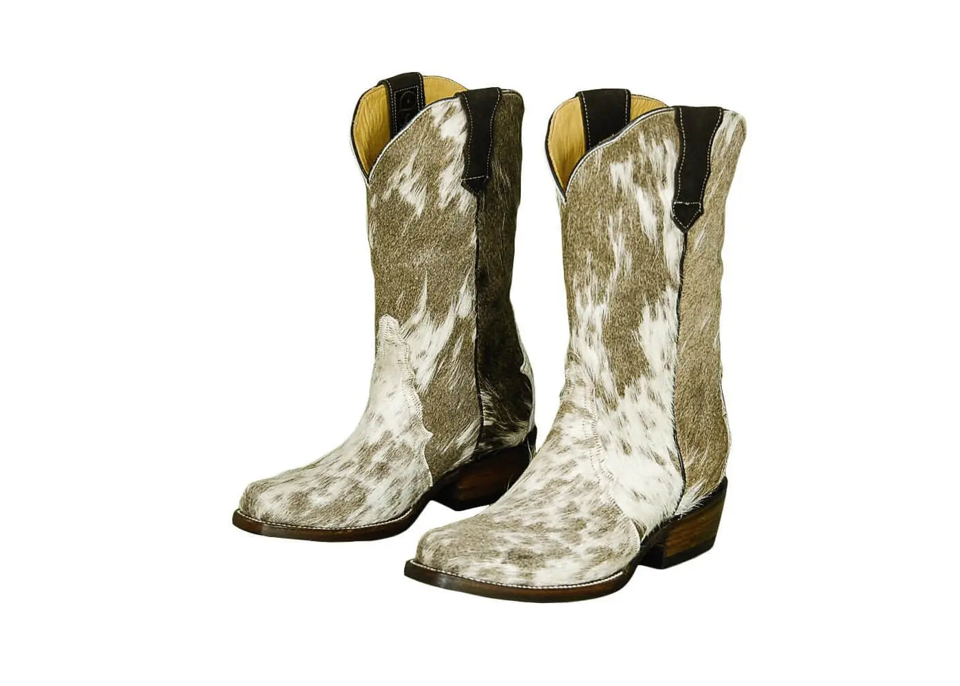 Carmen Tall Cowhide Boots – Hair-on Hide – Size 6.5 – Handmade Western Boots for Women