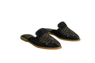The Georgette Black Cowhide Mules - Women's Western Wear