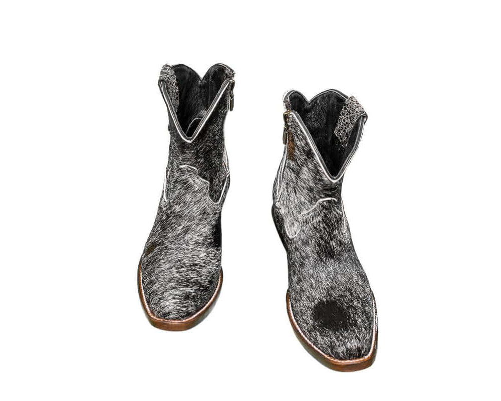 Loretta Cowhide Boots – Size 6 – Western Boots for Women