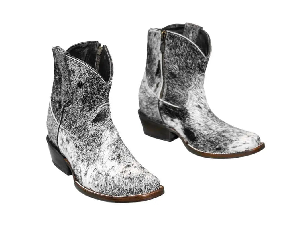 Loretta Cowhide Boots – Size 6 – Western Boots for Women