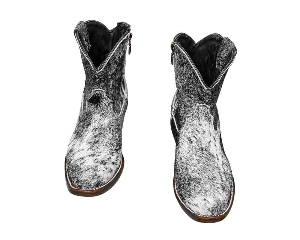 Loretta Cowhide Boots – Size 6 – Western Boots for Women