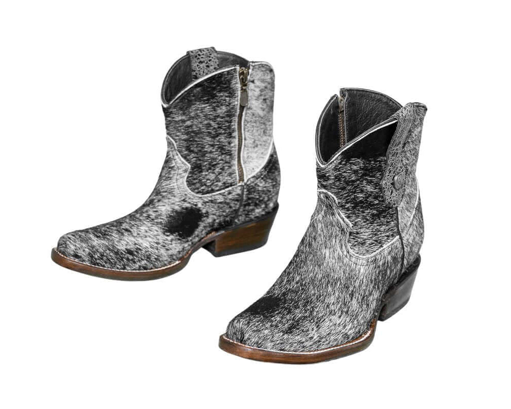 Loretta Cowhide Boots – Size 6 – Western Boots for Women