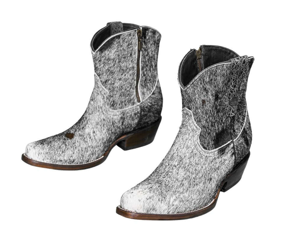Loretta Cowhide Boots – Size 7.5 – Western Boots for Women