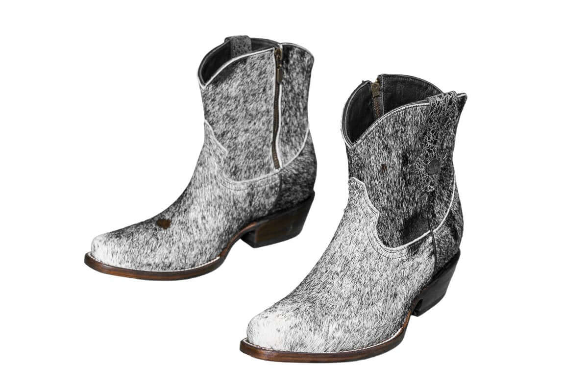 Loretta Cowhide Boots – Size 7.5 – Western Boots for Women