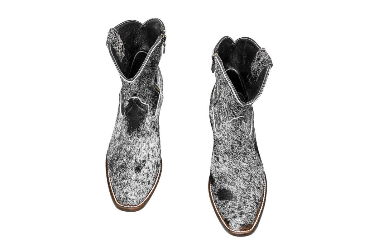 Loretta Cowhide Boots – Size 7.5 – Western Boots for Women