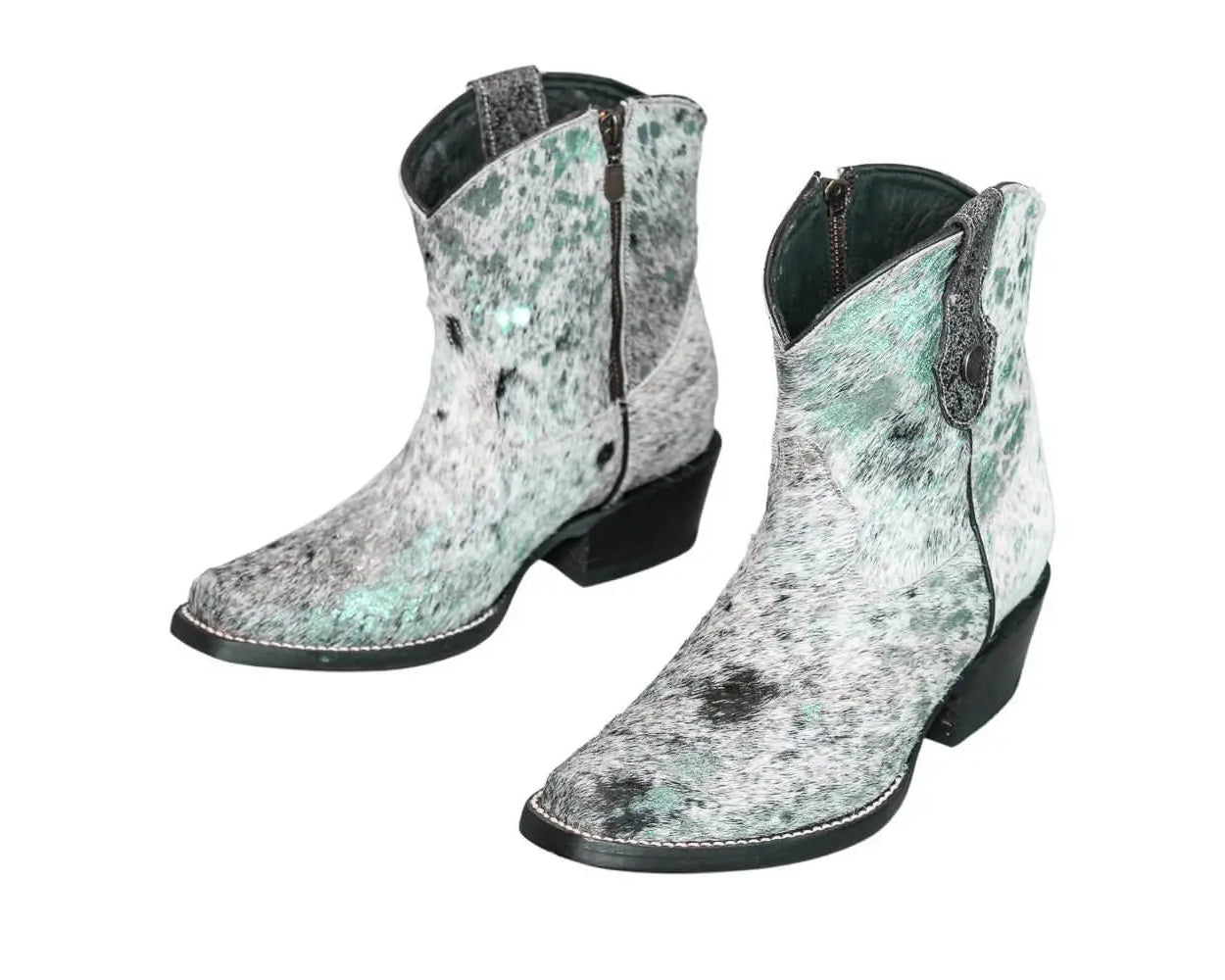 Loretta Cowhide Boots – Turquoise Collection – Western Boots for Women