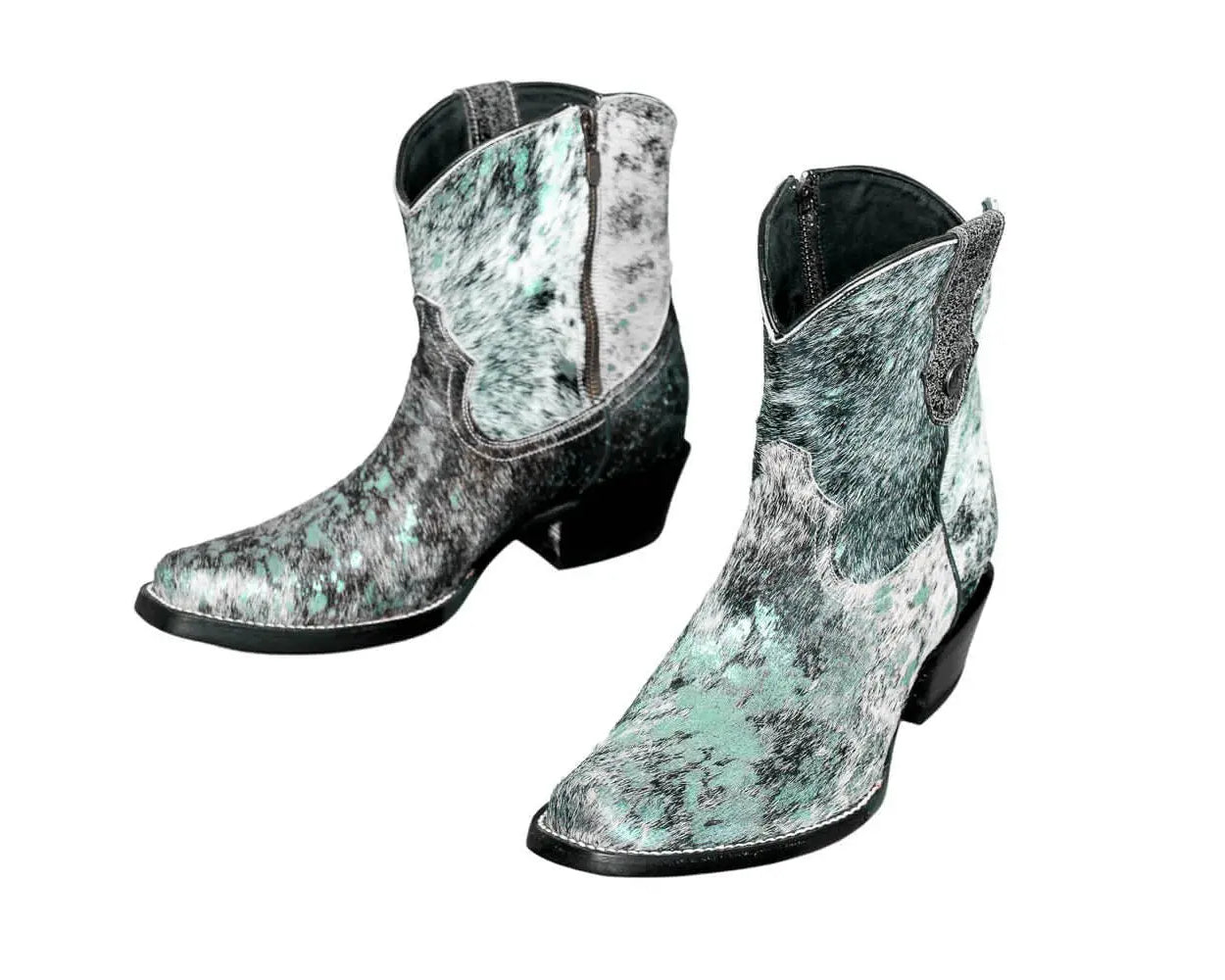 Loretta Cowhide Boots – Turquoise Collection – Western Boots for Women