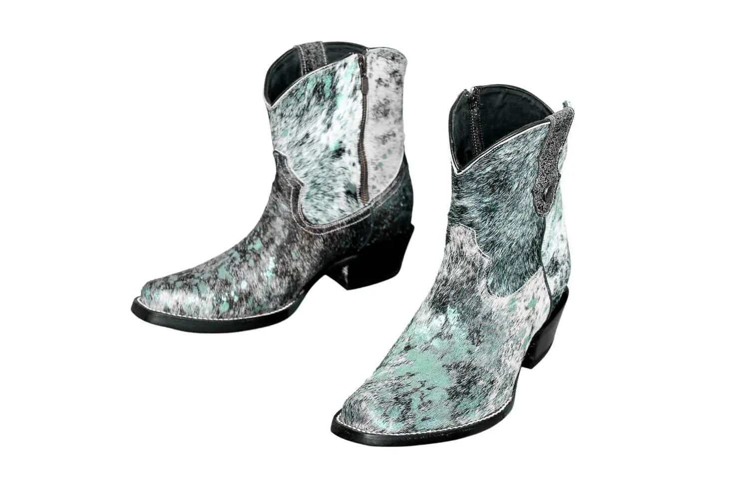 Loretta Cowhide Boots – Turquoise Collection – Western Boots for Women