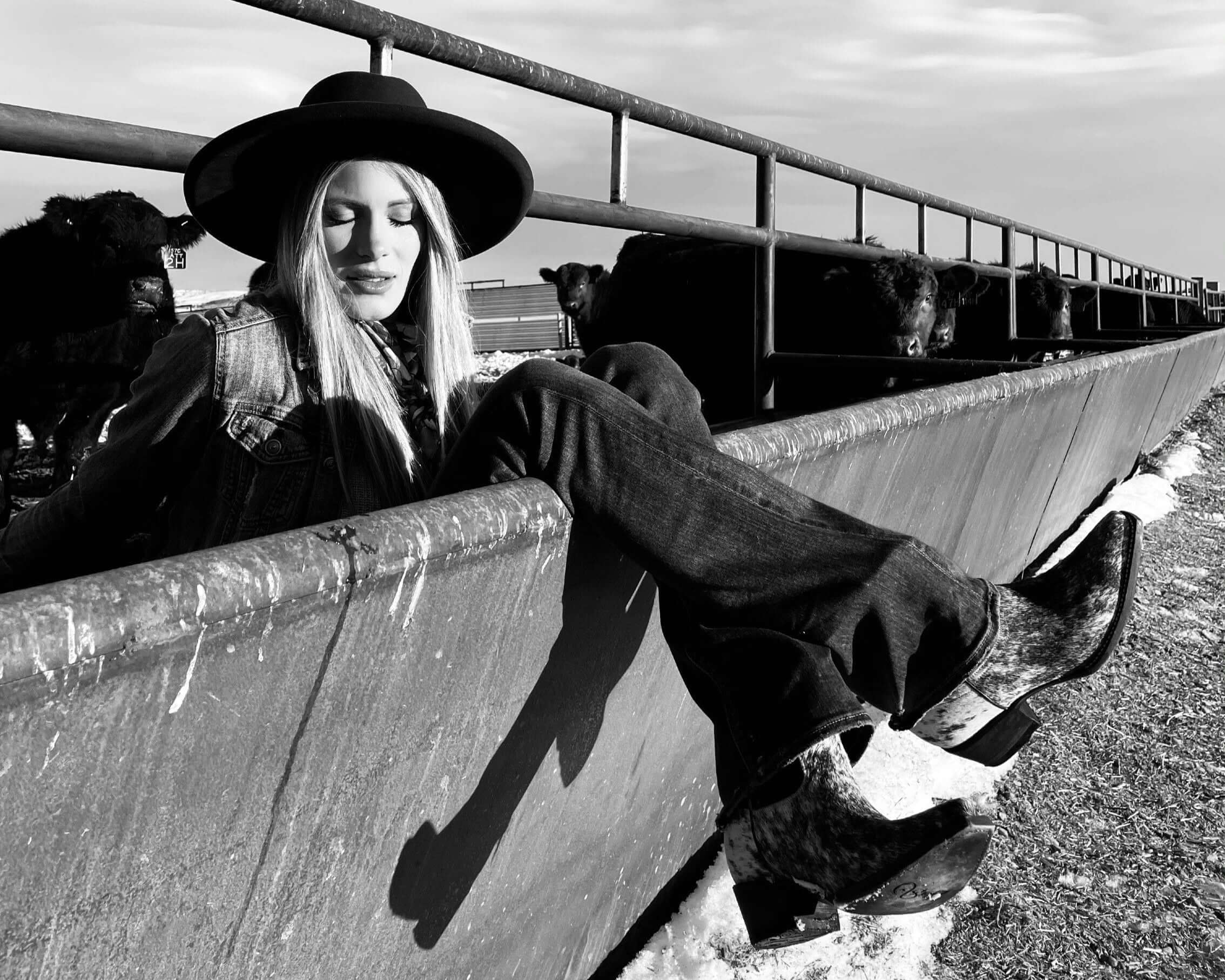 The Loretta Hair-on hide short boots