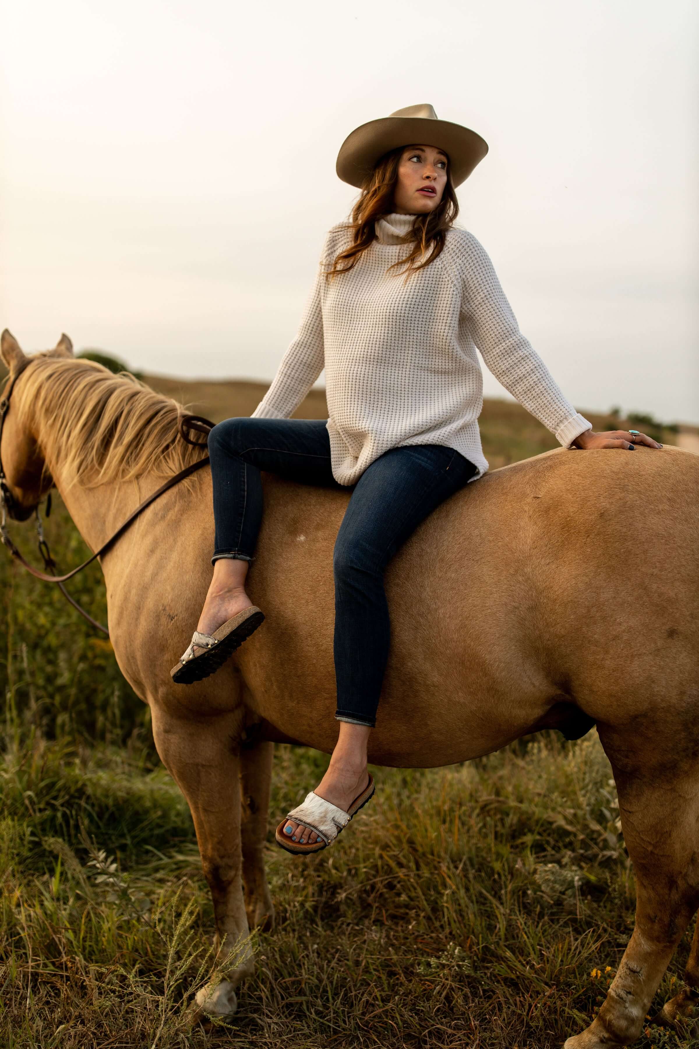 Cowhide leather cowhide sandals